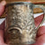 Sterling Silver Superb Floral Repousse Christening Mug Antique Victorian Chester circa 1899