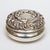 Sterling Silver Repousse Pagan Green Man And Floral Trinket Pill Box Vintage Birmingham Circa 1987