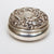 Sterling Silver Repousse Pagan Green Man And Floral Trinket Pill Box Vintage Birmingham Circa 1987