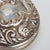 Sterling Silver Repousse Pagan Green Man And Floral Trinket Pill Box Vintage Birmingham Circa 1987