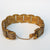 Egyptian Gilt Metal Panel Bracelet With Gold Silver And Niello Work Pyramids Art Deco Vintage circa 1930