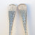 Sterling Silver Pair Of Floral Engraved Confiture Spoons In Leather Case Antique Victorian Sheffield Circa 1899