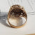 9k Gold Ring With 14k Gold 1 Taller Coin Setting Size UK M Vintage Birmingham circa 1978