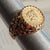 9k Gold Ring With 14k Gold 1 Taller Coin Setting Size UK M Vintage Birmingham circa 1978