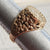 9k Gold Ring With 14k Gold 1 Taller Coin Setting Size UK M Vintage Birmingham circa 1978