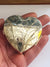 Sterling Silver Love Heart Shaped Floral Detail Trinket Box Vintage London circa 1990