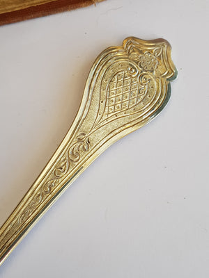 Sterling Silver Repousse Low Mark Dog Nose Berry Spoon Antique London circa 1758