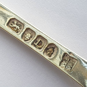 Rare Sterling Silver Marrow Scoop Low Mark Antique Georgian London circa 1799