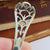 Sterling Silver Dog Nose Rat Tailed Chrysanthemum Pierced Sifter Spoon Antique Sheffield circa 1912