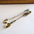 Sterling Silver Superb Pair Of Apostle Sugar Tongs Antique London circa 1869