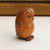 Japanese Hand Carved Fruitwood Netsuke Figure Of An Owl Antique Meiji circa 1880