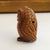 Japanese Hand Carved Fruitwood Netsuke Figure Of An Owl Antique Meiji circa 1880