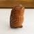 Japanese Hand Carved Fruitwood Netsuke Figure Of An Owl Antique Meiji circa 1880