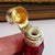 Superb Cut Ruby Glass Sterling Silver Mounted Scent Bottle Antique Birmingham circa 1897
