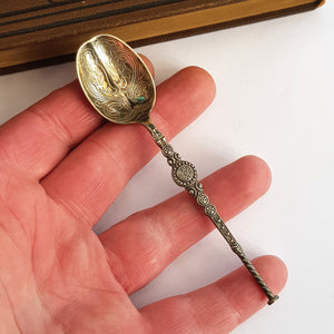 Rare Sterling Silver Coronation Anointing Spoon In Box Edward VIII Vintage Birmingham circa 1937