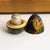 Hand Painted Wooden Egg Shaped Thimble Case With Sterling Silver Thimble Antique circa 1908