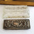 Sterling Silver Repousse Lidded Cut Glass Trinket Box Antique Birmingham circa 1900