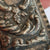 Sterling Silver Repousse Lidded Cut Glass Trinket Box Antique Birmingham circa 1900