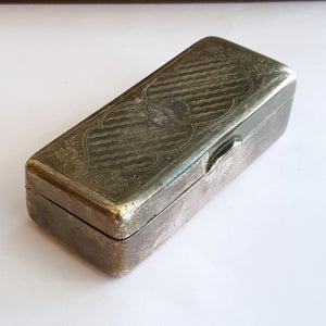 Rare Austria Hungary Nickel Silver Box A. Schoeller Berndorf Antique circa 1860