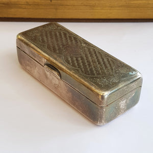 Rare Austria Hungary Nickel Silver Box A. Schoeller Berndorf Antique circa 1860