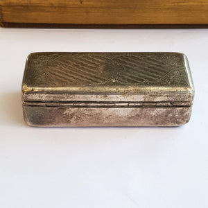 Rare Austria Hungary Nickel Silver Box A. Schoeller Berndorf Antique circa 1860