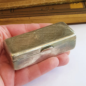 Rare Austria Hungary Nickel Silver Box A. Schoeller Berndorf Antique circa 1860