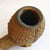 Black Forest Hand Carved Elm Wood Smoking Pipe With Bear Figure Antique circa 1900