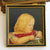 Primitive Oil On Board Portrait Painting Of A Girl Child Antique circa 1850's