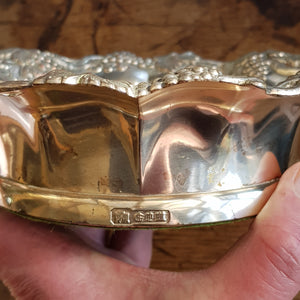 Large Silver Plated Copper Old Sheffield Plate Bacchanalian Theme Bottle Coaster Antique circa 1830s