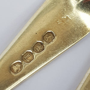 Sterling Silver Set Of x3 Old English Pattern Table Spoons Antique Georgian London circa 1806