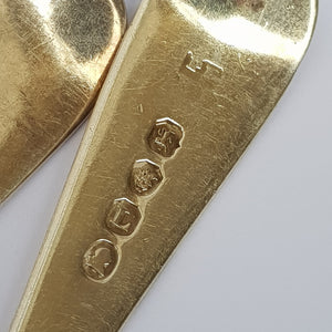 Sterling Silver Set Of x3 Old English Pattern Table Spoons Antique Georgian London circa 1806