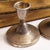 Sterling Silver Pair Of Candle Sticks Vintage Birmingham Circa 1960