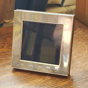 Sterling Silver Squared Photograph Picture Frame Vintage Sheffield Circa 2003