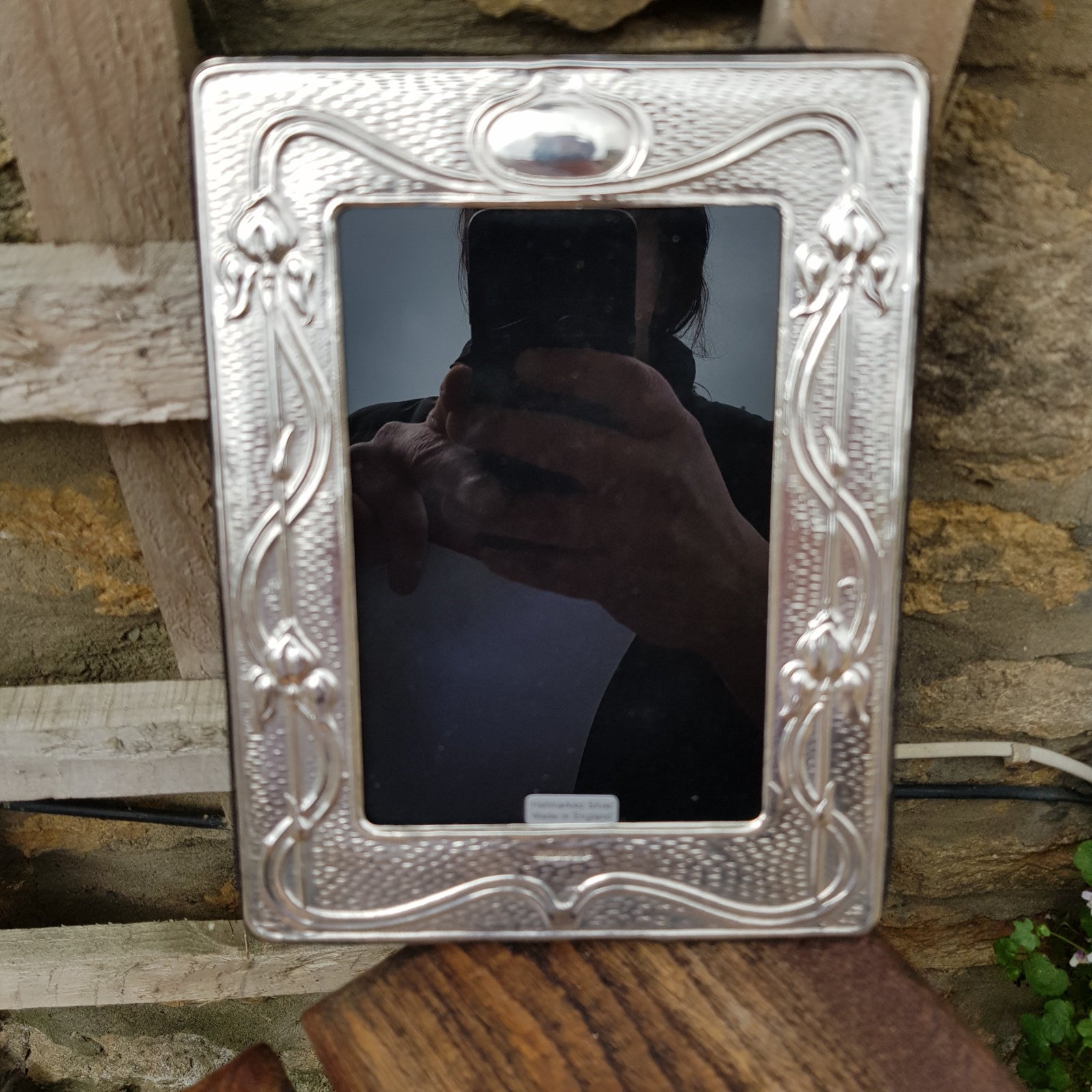 Sterling Silver Mounted Art Nouveau Style Photo Picture Frame London Circa 2020