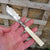 Sterling Silver Mounted Floral Chased Pate Spreader Butter Knife Antique Victorian Circa 1872