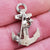 Sterling Silver Gold Finished Mizpah Anchor Brooch Antique Birmingham circa 1914
