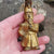French Gilded Spelter Toothpick Holder As Napoleonic Legionary Antique circa 1900