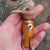 Hand Carved And Painted Beechwood Birds Head Parasol Handle Vintage circa 1930s