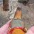Hand Carved And Painted Beechwood Birds Head Parasol Handle Vintage circa 1930s