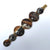 Artisan Jeweller Made Gilt Metal Banded Agate Cabochon Panel Bracelet Antique Victorian Circa 1880