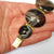 Artisan Jeweller Made Gilt Metal Banded Agate Cabochon Panel Bracelet Antique Victorian Circa 1880