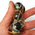 Artisan Jeweller Made Gilt Metal Banded Agate Cabochon Panel Bracelet Antique Victorian Circa 1880