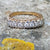 9k Gold Half Eternity 7 Stone Diamond Ring Size UK N Vintage London Circa 1977