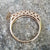 9k Gold Half Eternity 7 Stone Diamond Ring Size UK N Vintage London Circa 1977