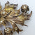 Sterling Silver Mine Cut Diamond Set Chase Detailed Large Flower Brooch Antique Georgian Circa 1810