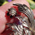 Sterling Silver Mine Cut Diamond Set Chase Detailed Large Flower Brooch Antique Georgian Circa 1810