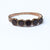 9k Gold Foil Backed Almandine Garnet Five Stone Gallery Ring Antique Georgian Circa 1770's