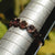 9k Gold Foil Backed Almandine Garnet Five Stone Gallery Ring Antique Georgian Circa 1770's
