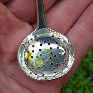 Sterling Silver Old English Pattern Spice Sifter Spoon Antique Georgian London Circa 1804