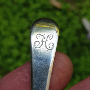 Sterling Silver Old English Pattern Spice Sifter Spoon Antique Georgian London Circa 1804